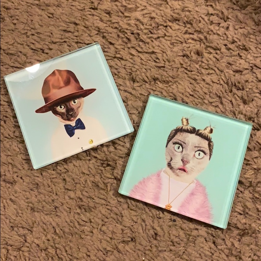 Glass coasters